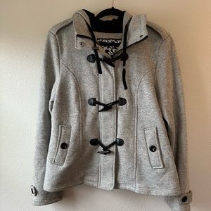 Casual Hooded Peacoat - large